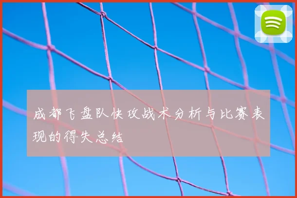 成都飞盘队快攻战术分析与比赛表现的得失总结