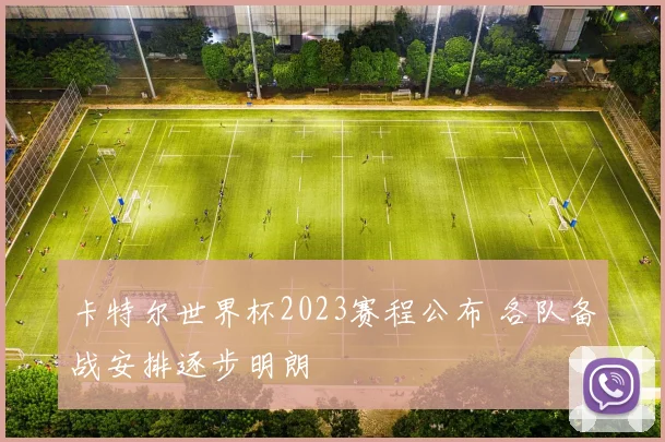 卡特尔世界杯2023赛程公布 各队备战安排逐步明朗